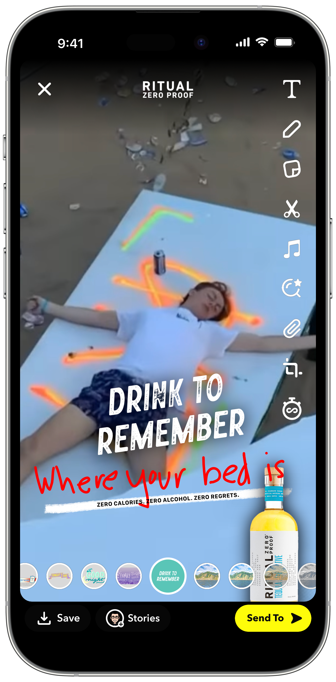 snapchat mockup